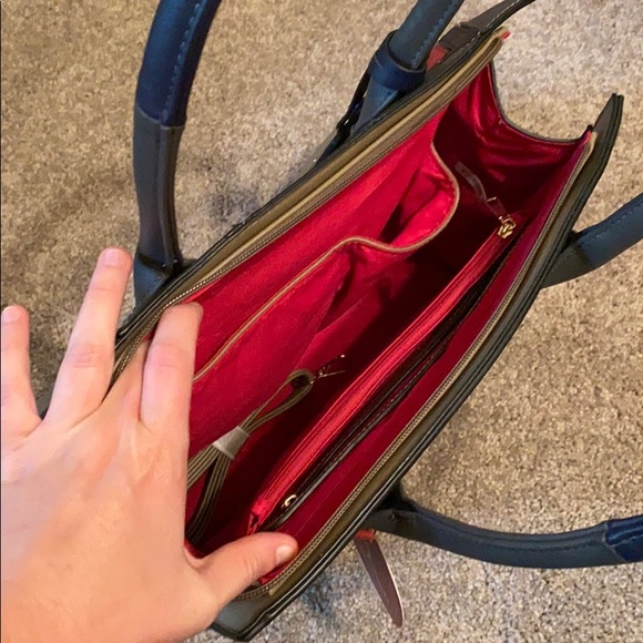 NWT Shoulder Bag Tan, Blue, Red - Rimen & Co. - Picture 3 of 6